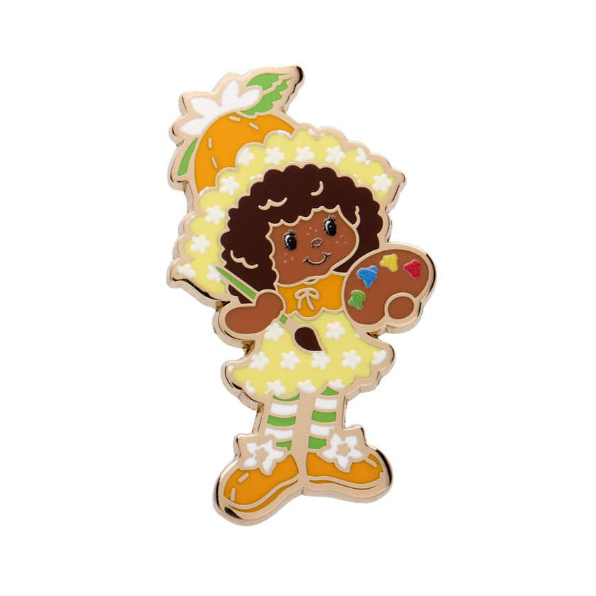 Erstwilder x Strawberry Shortcake Part 2 - Orange Blossom Enamel Pin. Sold at Have You Met Charlie?, a unique gift shop located in Adelaide, South Australia.