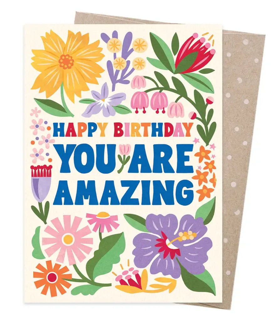 Earth Greetings Card - Amazing Birthday available at Have You Met Charlie?, a unique gift store in Adelaide, South Australia.