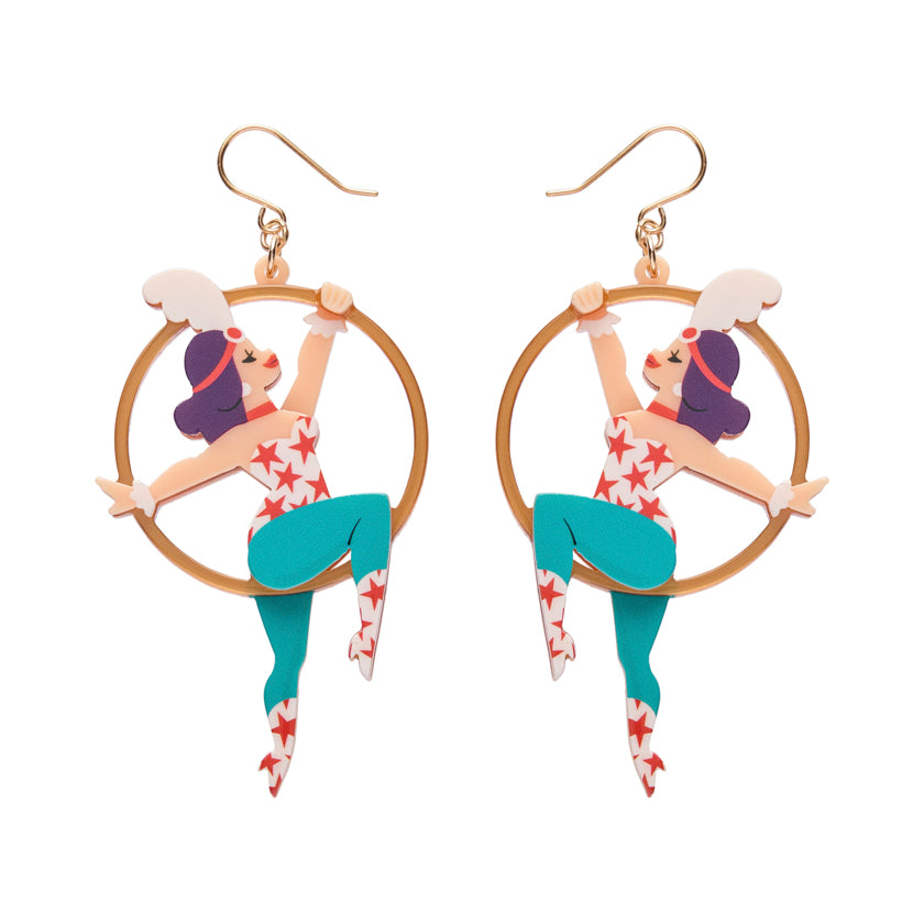 Erstwilder A Day at the Fair - Loop de Hoop Drop Earrings available at Have You Met Charlie? a unique gift store in Adelaide, South Australia.