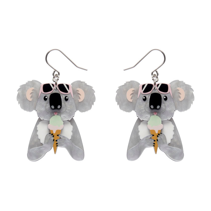 Erstwilder x Lucia Heffernan - The Sweetest Koala Drop Earrings available at Have You Met Charlie?, a unique gift store in Adelaide, South Australia 