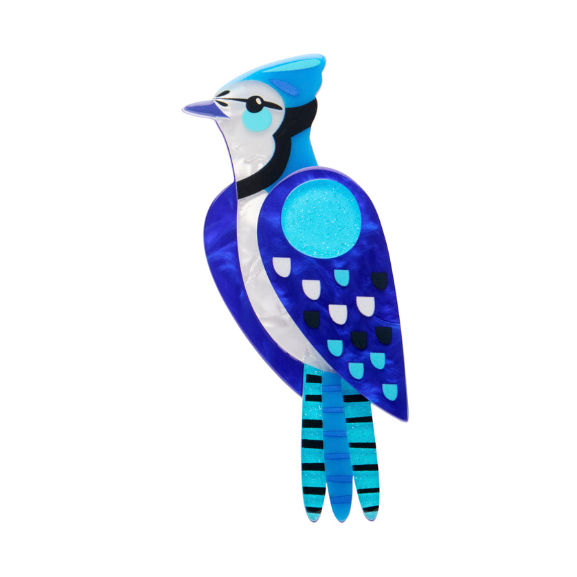 Erstwilder x Pete Cromer North America - The Boisterous Blue Jay Brooch available at Have You Met Charlie? a unique gift store in Adelaide, south Australia.