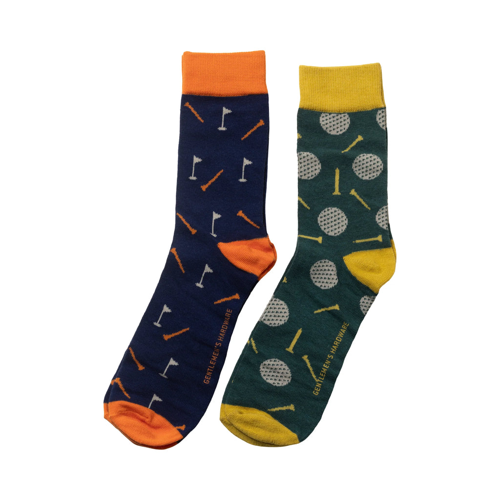 Gentlemen's Hardware - Set of 2 Golf Crew Socks sold at Have You Met Charlie? a unique gift shop in Adelaide, South Australia