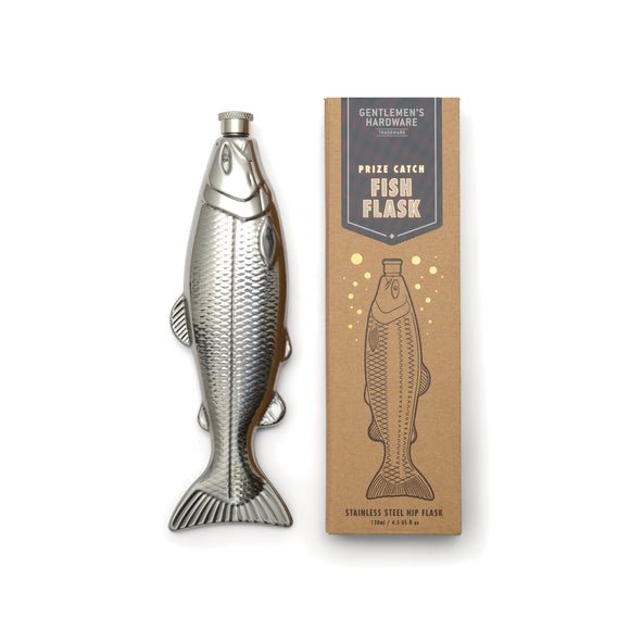Gentleman's Hardware - Fish Hip Flask sold at Have You Met Charlie? a unique gift shop in Adelaide, South Australia