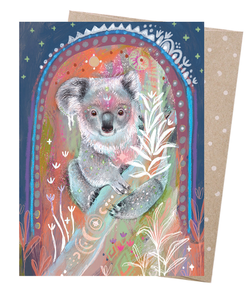 Earth Greetings Card - Forest Guardian. Sold at Have You Met Charlie?, a unique gift shop located in Adelaide, South Australia.