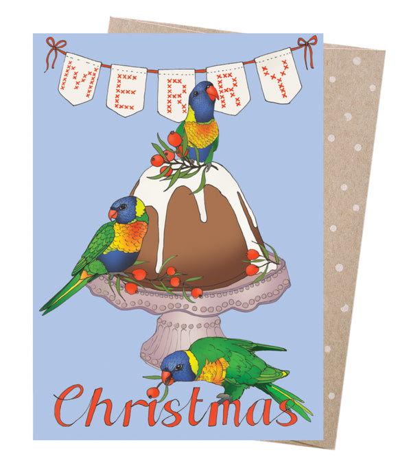 Earth Greetings Christmas Card - Merry Lorikeets sold at Have You Met Charlie? a unique gift shop located in Adelaide, South Australia