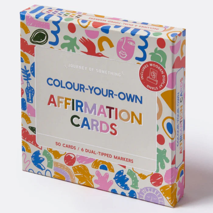 Journey of Something - Colour Your Own Affirmation Cards available at Have You Met Charlie?, a unique gift store in Adelaide, South Australia.