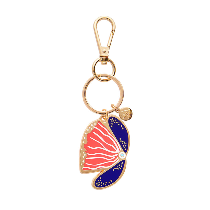 Erstwilder x Lauren Rogers - Fervent Feather Flower Enamel Keyring sold at Have You Met CHarlie? a unique gift shop in Adelaide, South Australia