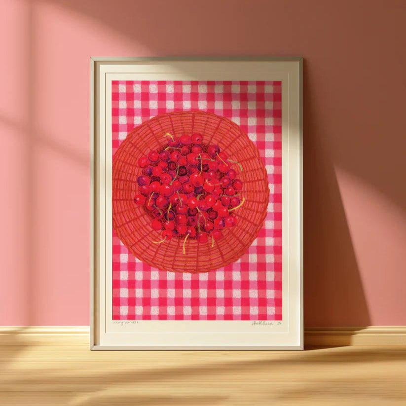 Lauren Kathleen Art Print - Cherry Harvest - Various Sizes available at Have You Met Charlie?, a unique gift shop located in Adelaide, South Australia.