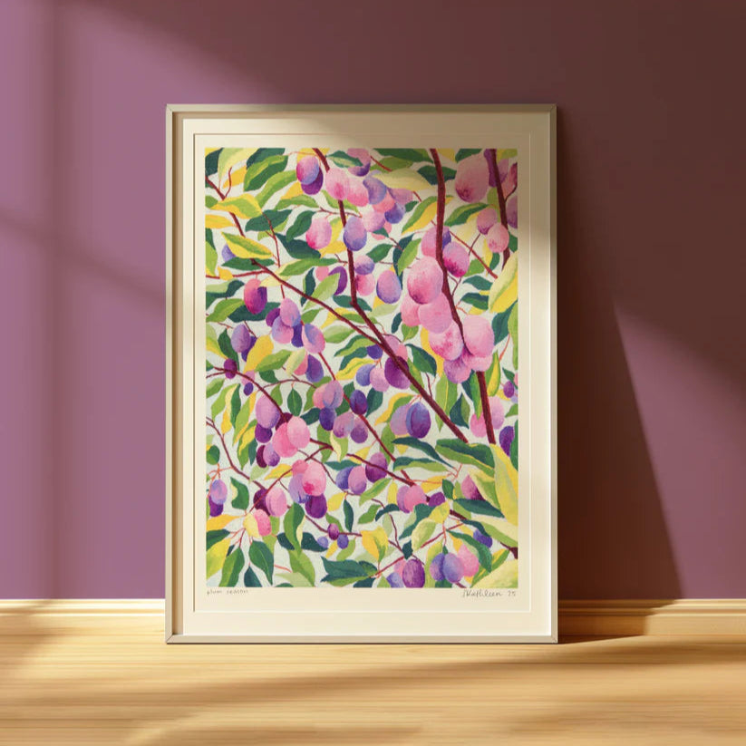 Lauren Kathleen Art Print - Plum Season- Various Sizes availableat Have You Met Charlie?, a unique gift shop located in Adelaide, South Australia.