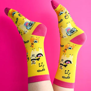 Funky Sock Co Bamboo Socks - Rave Llamas sold at Have You Met Charlie? a unique gift shop in Adelaide, South Australia