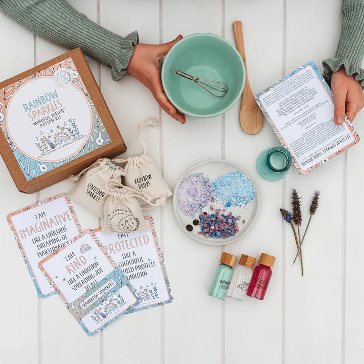 The Little Potion Co Mindful Potion Kit - Rainbow Sparkles. Sold at Have You Met Charlie?, a unique gift shop located in Adelaide, South Australia.