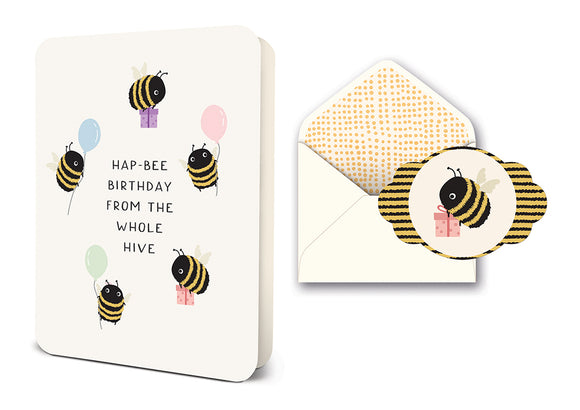 Studio Oh! Card - Happ-Bee Birthday, sold at Have You Met Charlie?, a unique gift store in Adelaide, South Australia.
