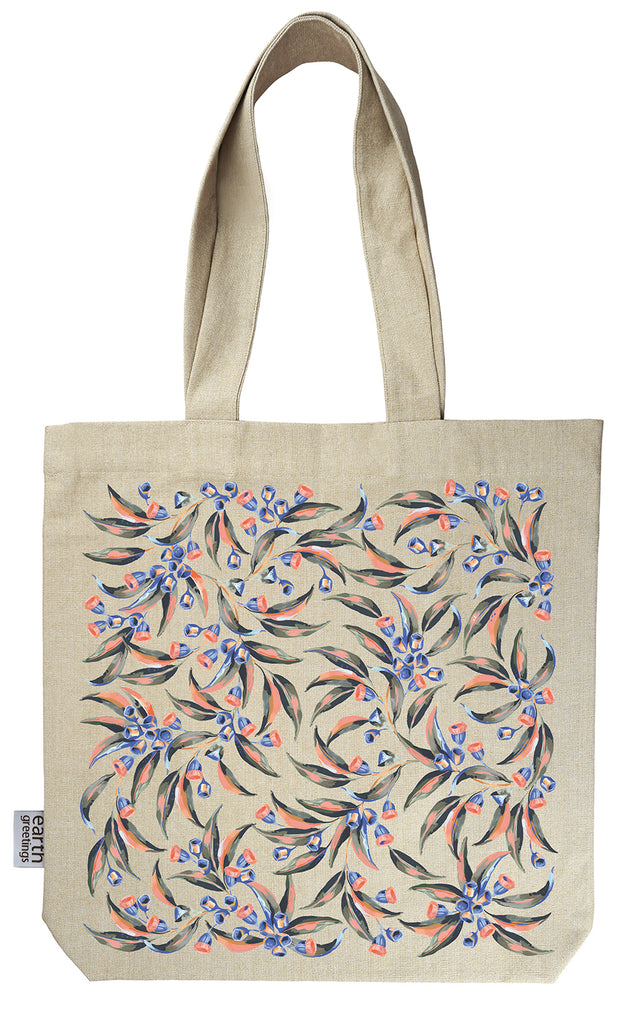 Earth Greetings Tote Bag With Pocket - Gumnut Dance, sold at Have You Met Charlie?, a unique gift shop located in Adelaide, South Australia.