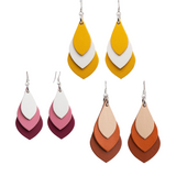 KI & Co - Leather Tear Drop Earrings in various colours. Sold at Have You Met Charlie?, a unique gift shop located in Adelaide, South Australia.