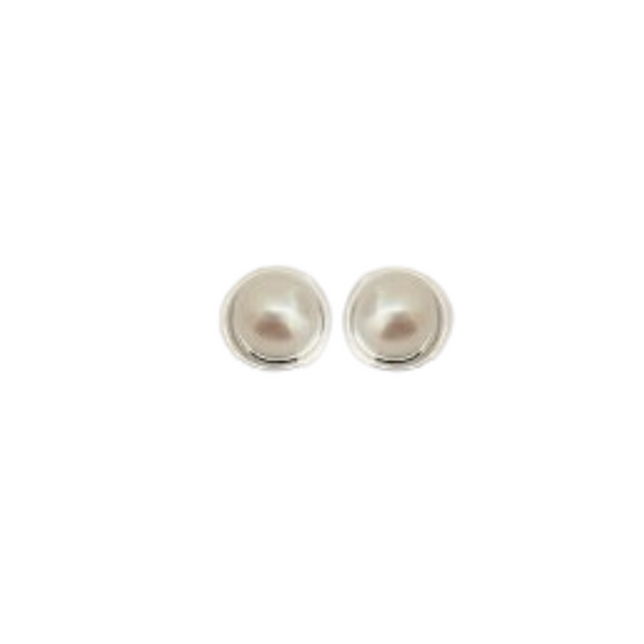 Sterling Silver Earrings - Large Pearl Stud from have you met charlie a gift shop with Australian unique handmade gifts in Adelaide South Australia