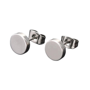 Circle Stainless Steel Stud Earrings in silver and gold. Sold at Have You Met Charlie?, a unique gift shop located in Adelaide, South Australia.