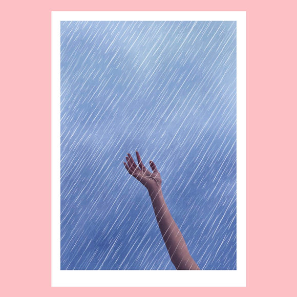 Lauren Kathleen Art Print - The Touch of Rain - Various Sizes