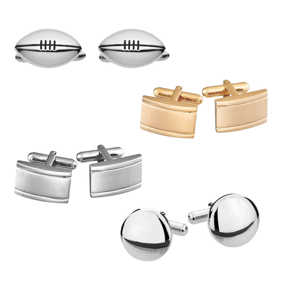 Steel Cufflinks & Tie Clips. Sold at Have You Met Charlie?, a unique gift shop located in Adelaide, South Ausralia,