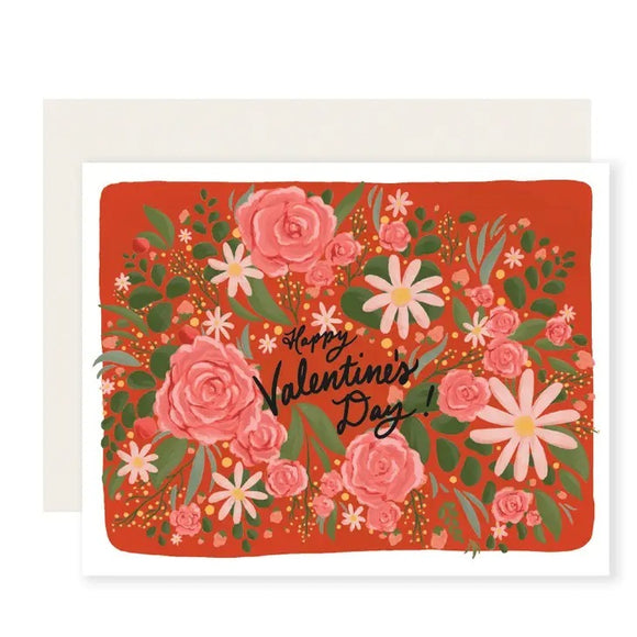 Slightly Stationary Card - Floral Valentine, sold at Have You Met Charlie?, a unique gift store in Adelaide, South Australia.