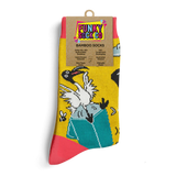 Funky Sock Co Bamboo Socks - Wheelie Bin Chicken sold at Have You Met Charlie? a unique gift shop in Adelaide, South Australia