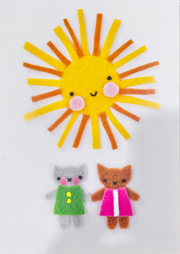 Fleeci Greeting Card - Cats in the Sun, sold at Have You Met Charlie?, a unique gift store in Adelaide, South Australia.