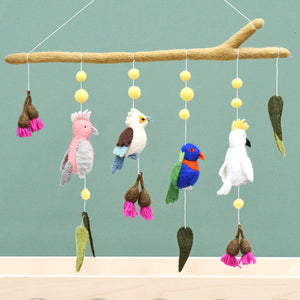 Tara Treasures Hanging Mobile - Australian Birds