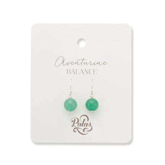 Palas Jewellery - Aventurine Healing Gem Earrings, sold at Have You Met Charlie?, a unique gift store in Adelaide, South Australia.