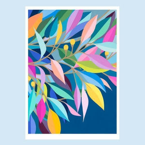 Claire Ishino A5 Print - Evening Leaves. Sold at Have You Met Charlie?, a unique gift shop located in Adelaide, South Australia.