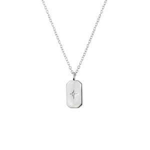 Sterling Silver Necklace - CZ Rectangle Pendant, sold at Have You Met Charlie?, a unique gift store in Adelaide, South Australia.