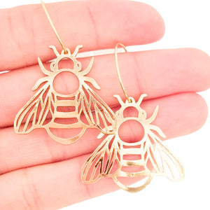 Pixie Nut & Co Gold Plated Earrings - Bee Hoops sold at Have You Met Charlie? a unique gift shop in Adelaide, South Australia