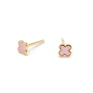 Sterling Silver Earrings - Pink Flower Enamel. Sold at Have You Met Charlie?, a unique handmade gift shop located in Adelaide, South Australia.