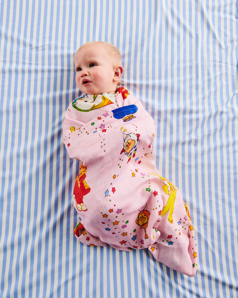 Kip&Co x Rainbow Brite Bamboo Swaddle - Various, Sold at Have You Met Charlie?, a unique gift shop located in Adelaide, South Australia.