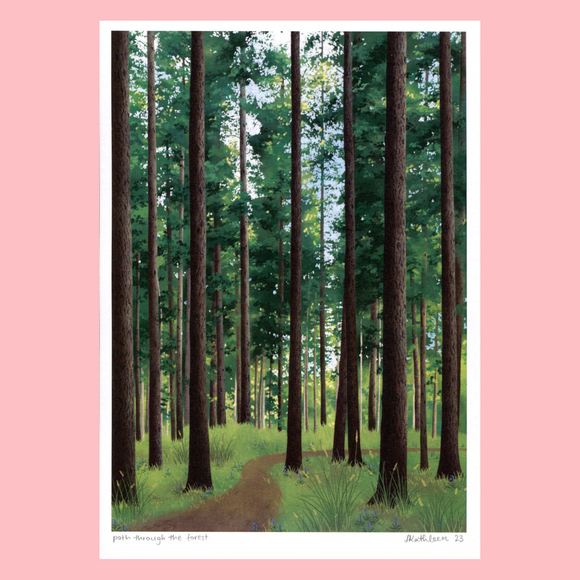 Lauren Kathleen Art Print - Path Through the Forest - Various Sizes