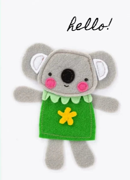 Fleeci Greeting Card - Koala Girl, sold at Have You Met Charlie?, a unique gift store in Adelaide, South Australia.