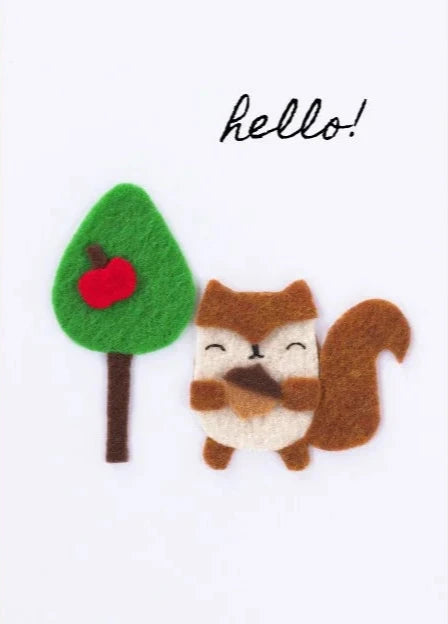 Fleeci Greeting Card - Squirrel, sold at Have You Met Charlie?, a unique gift store in Adelaide, South Australia.