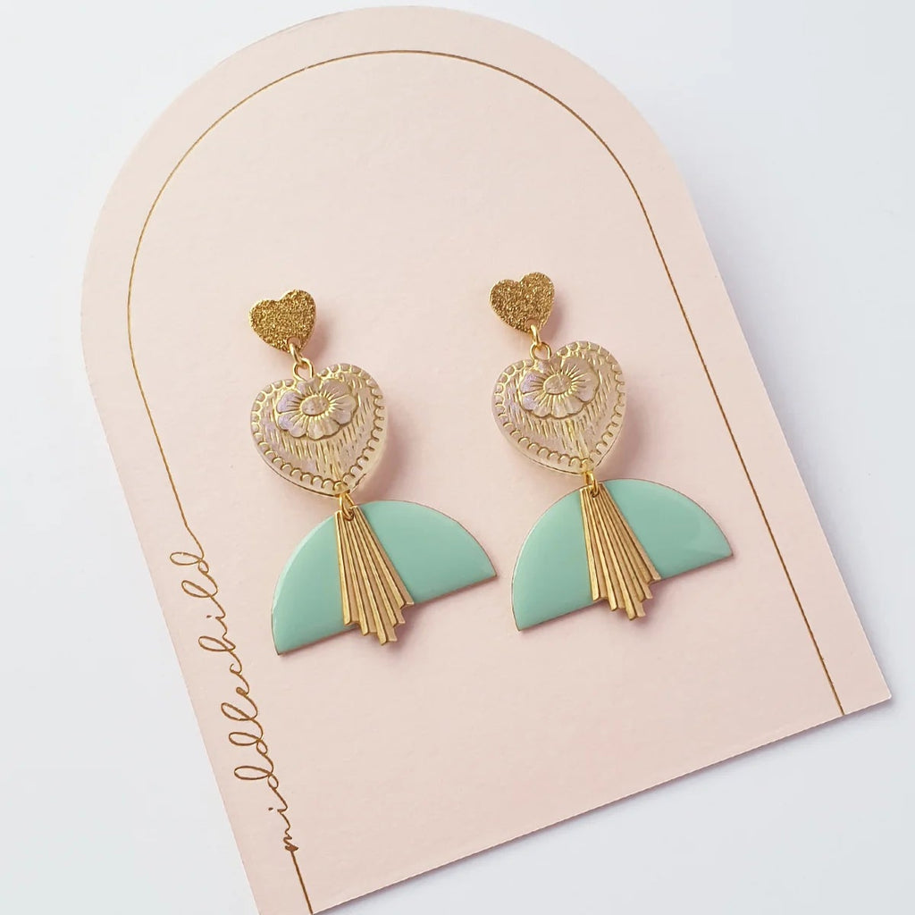 Middle Child - Kahlo Earrings. Sold at Have You Met Charlie?, a unique gift shop located in Adelaide, South Australia.