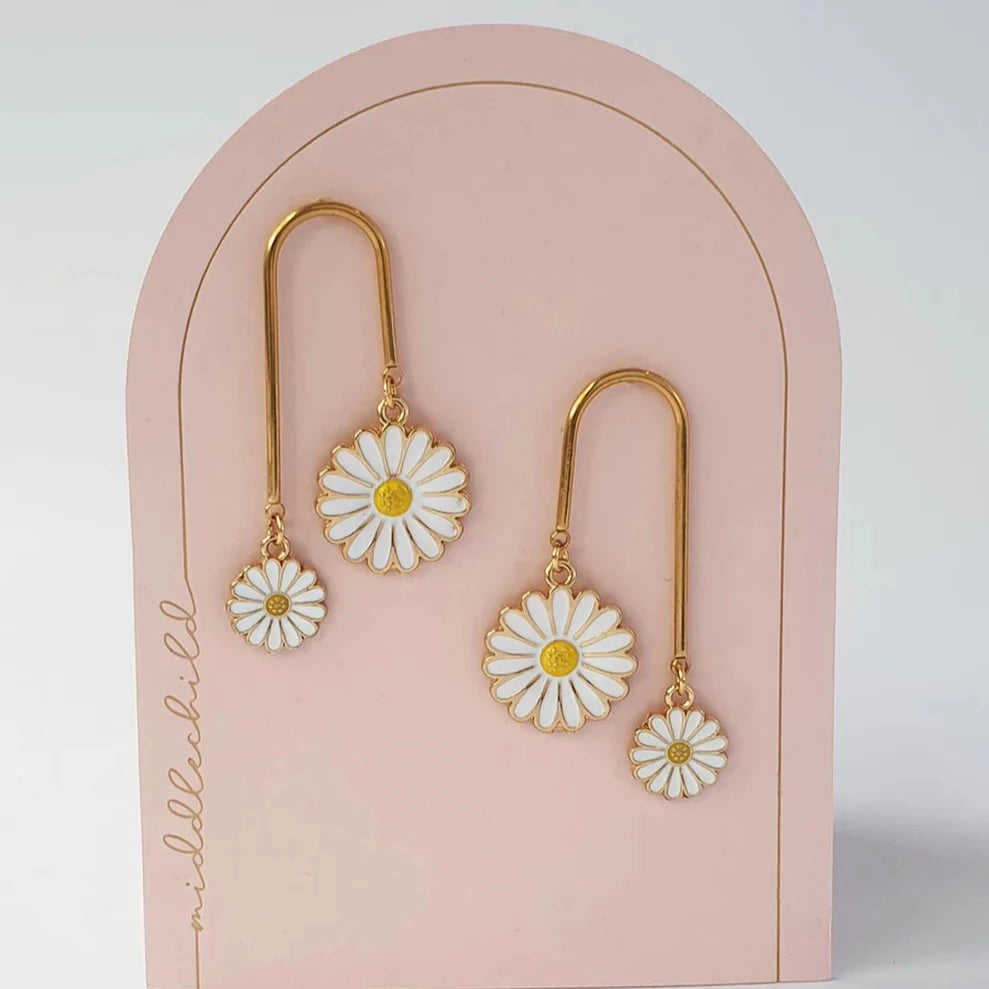 Middlechild Earrings- Daisy Duke- White - sold at Have You Met Charlie? a unique gift store located in Adelaide, South Australia.