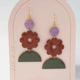 Middlechild Earrings - Penpal - Milk Choc - sold at Have You Met Charlie? a unique gift store located in Adelaide, South Australia.