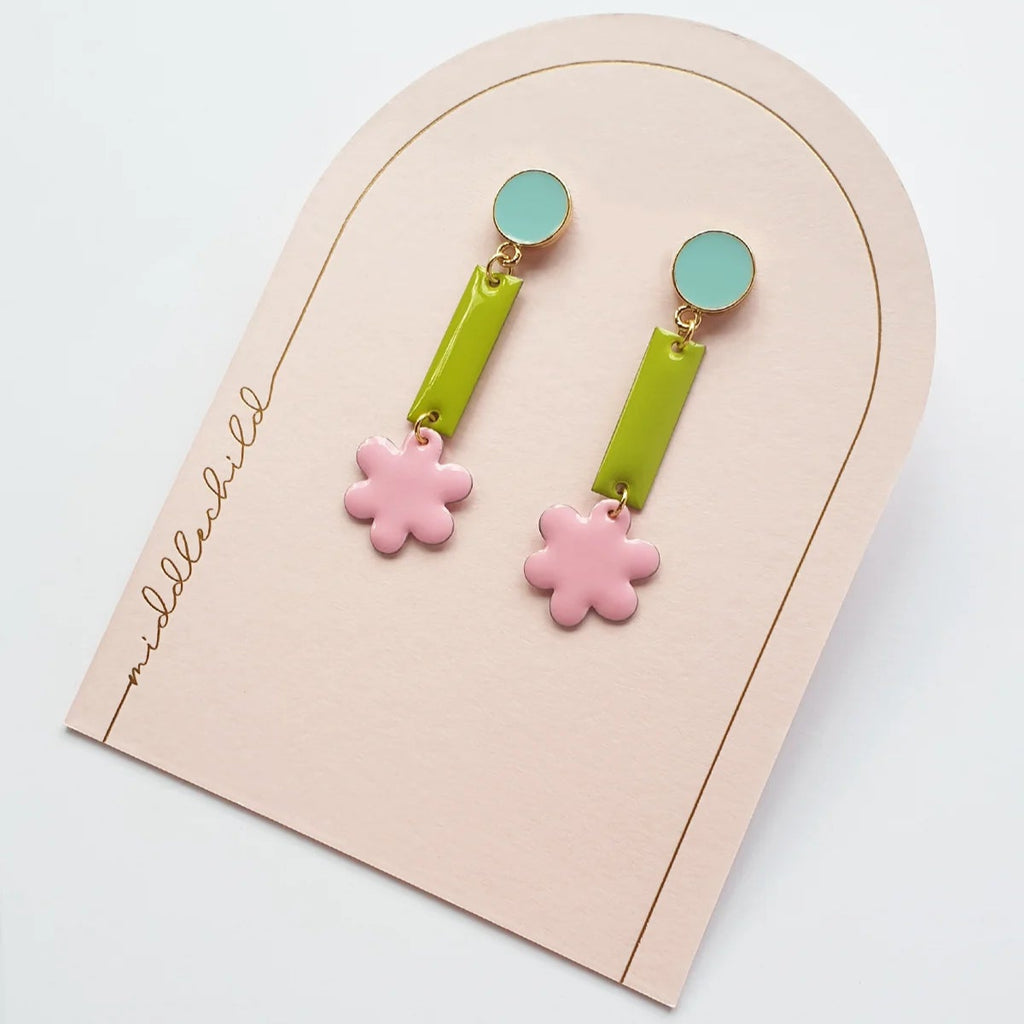 Middle Child Earrings - Playmate. Sold at Have You Met Charlie?, a unique gift shop located in Adelaide, South Australia.