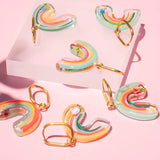 Funky Fun You - Rainbow Dangle Earrings