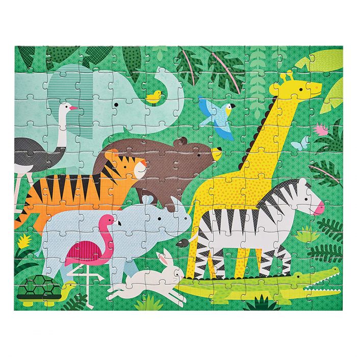 Petit Collage Two Sided On-the-Go Puzzle - Animal Menagerie, sold at Have You Met Charlie?, a unique gift store in Adelaide, South Australia.