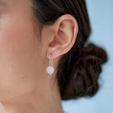 Palas Jewellery - Rose Quartz Healing Gem Earrings