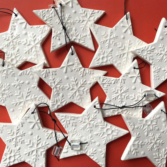 RJ Crosses Christmas Ornament - Snowflake Stars
