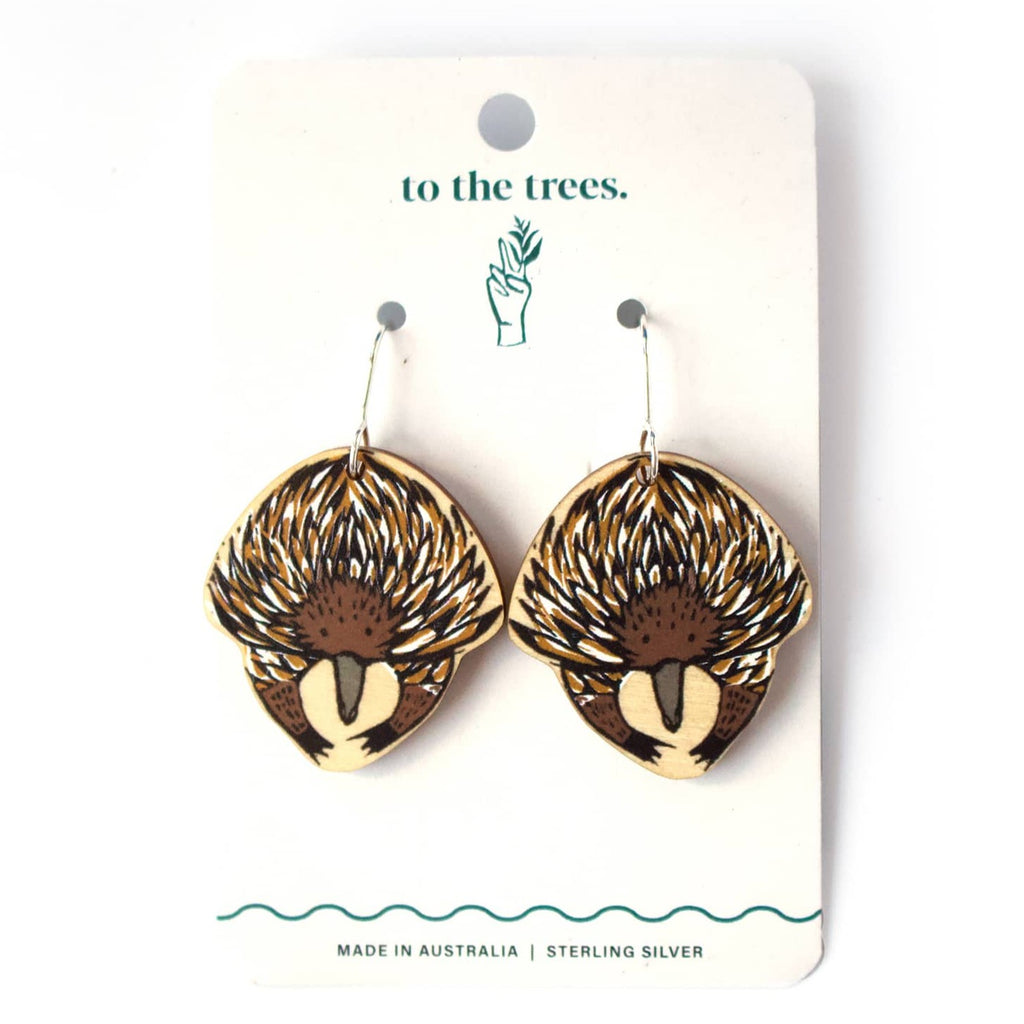 To the Trees Dangles - Echidna sold at Have You Met Charlie? a unique gift shop in Adelaide, South Australia