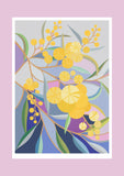 Claire Ishino A5 Print - Wattle On My Walk. Sold at Have You Met Charlie?, a unique gift shop located in Adelaide, South Australia.