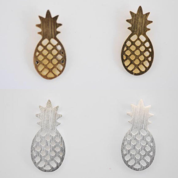simple stainless steel pineapple earrings from have you met charlie a unique gift shop in adelaide south australia