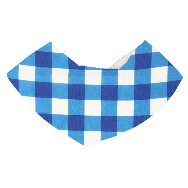 Annabel Trends Linen Baby Bib in the style Cobalt Check. Available at Have You Met Charlie? A unique gift store located in Adelaide, South Australia.