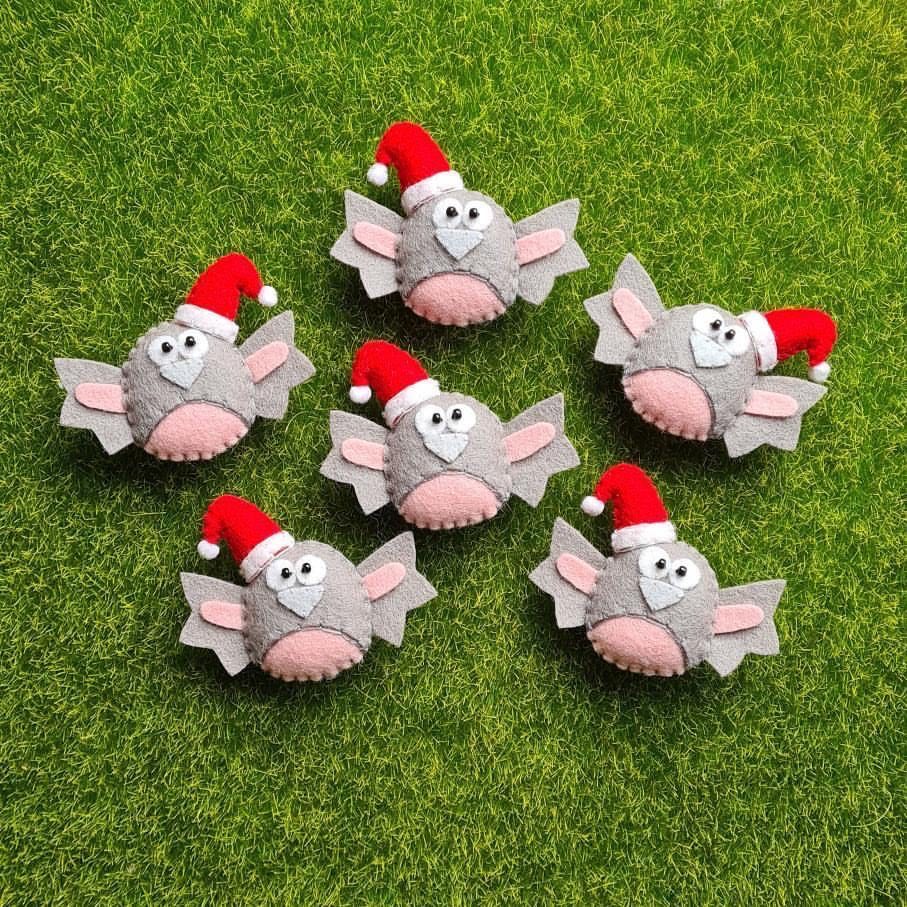 World of Kawaii Christmas wool felt brooches from have you met charlie? a unique gift shop in adelaide, south australia