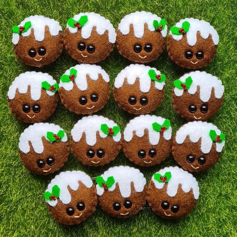 World of Kawaii Christmas wool felt brooches from have you met charlie? a unique gift shop in adelaide, south australia