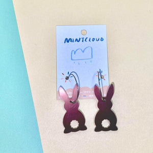 Mintcloud Earrings - Easter Bunny Dangles from have you met charlie a gift shop in Adelaide south Australian with unique handmade gifts